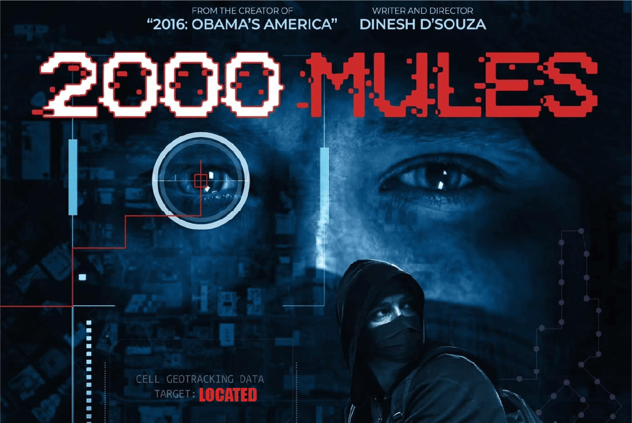 2000 Mules postcard front