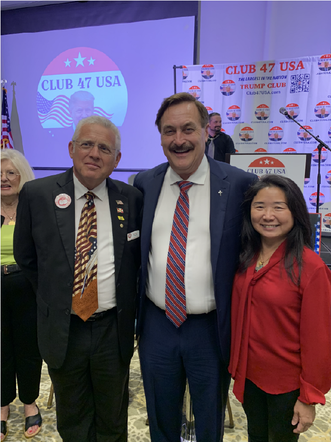 Mike Lindell Seth Keshel portrait